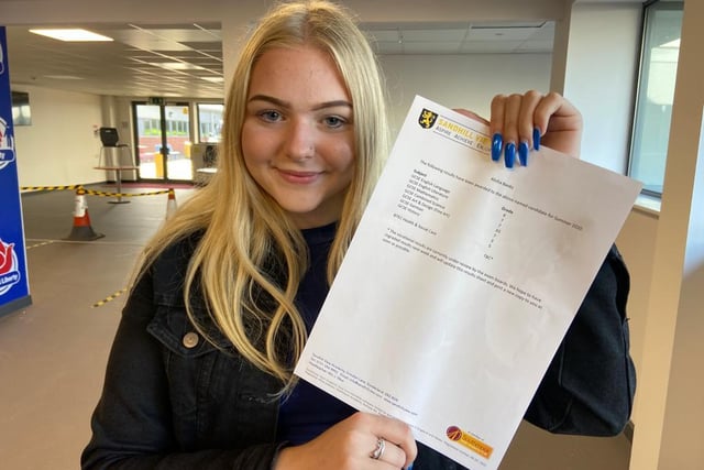 Alisha Banks received three &s, two 6s, two 5s and a 3 and has plans to study travel and tourism at college. She said: I am really pleased.