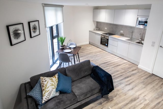 This one-bedroom flat has an asking price of £116,500. The sale is being handled by Parker Buchanan. (https://www.zoopla.co.uk/new-homes/details/54731708)
