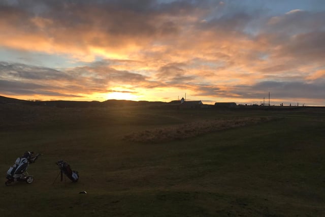 A spot of golf with a glorious sunrise? This stunning photo was taken on the links course at Reay Golf Club in Thurso (photo: @reaygolfclub).