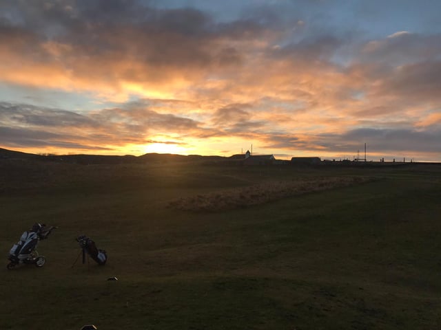 A spot of golf with a glorious sunrise? This stunning photo was taken on the links course at Reay Golf Club in Thurso (photo: @reaygolfclub).