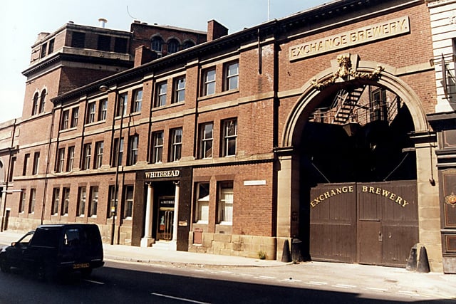 Whitbread's Exchange Brewery, Sheffield, pictured in 1996