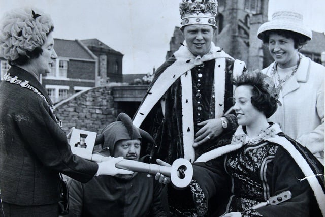 We look back to 1965 in this picture of Carnival King and Queen Brian and Pauline Pounder.