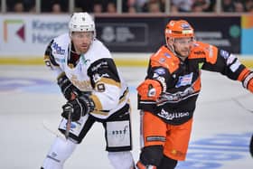 Robert Dowd in action against Nottingham Panthers