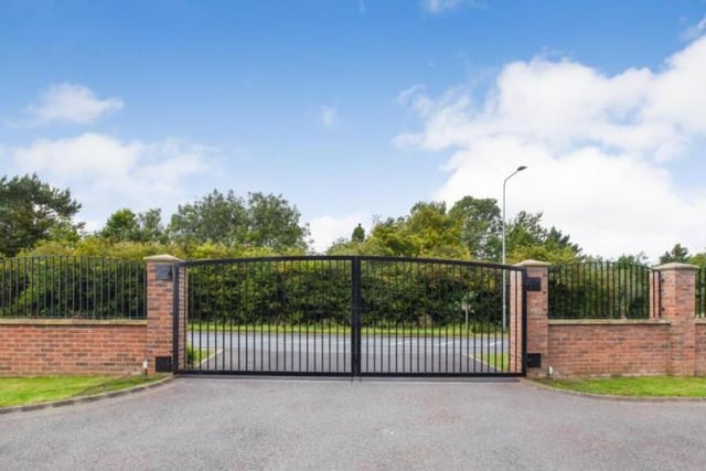 In order to keep the owner safe, the house includes a CCTV alongside wrought iron gates and fencing towards the front of the property.
