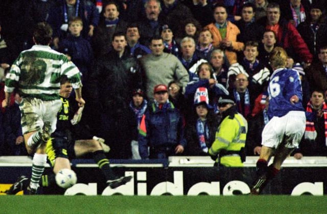 1996-97 
Danish striker Erik Bo Andersen's Ibrox career wasn't particularly memorable - but his impact off the bench in this New Year fixture was, he struck in the 83rd and 89th minute to tip the balance in the home side's favour at Ibrox on January 2, 1997.
