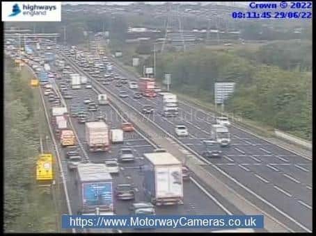 File Photo by Highways England. Traffic in Sheffield is heavier than usual this morning (September  6).