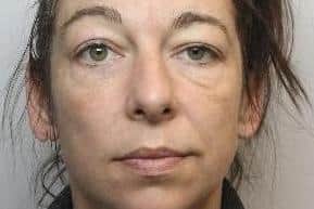 Pictured is Julie Evans, aged 41, formerly of Monsal Crescent, Athersley South, Barnsley, who pleaded guilty to assisting an offender and was sentenced to a 12 month community order with a Rehabilitation Activity Requirement.