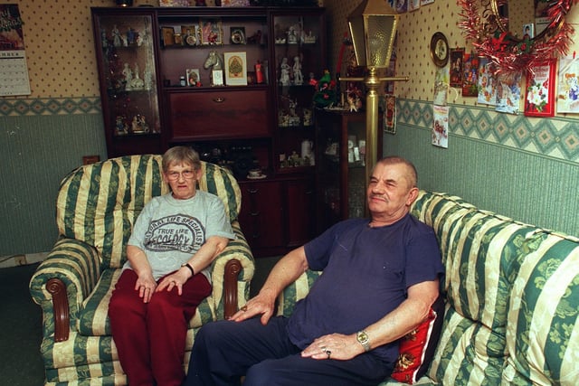 Pictured in their home on Norwich Row in Park Hill, Sheffield, are husband and wife Yvonne and Jan Czerwinski