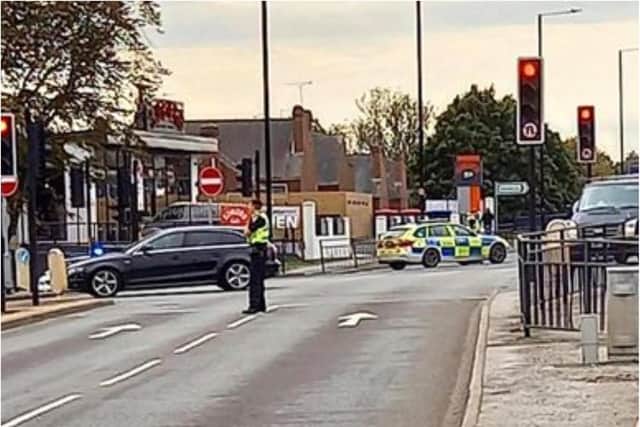 Police have sealed off Balby Road this afternoon after a serious stabbing.