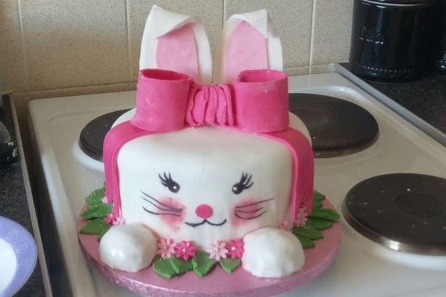 Tor Cox made this bunny cake which looks as sweet as it tastes