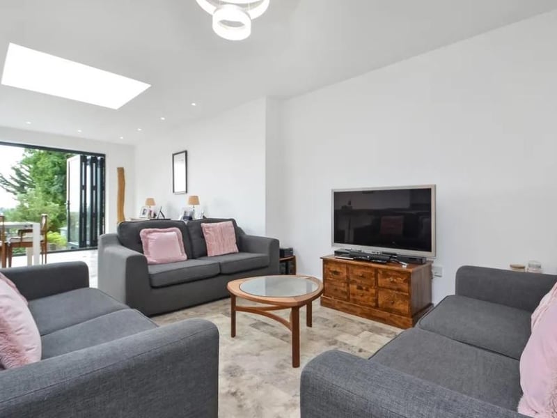 This three bed bungalow in Sea View Road, Drayton is on sale for £550,000. Here's what the living room looks like.