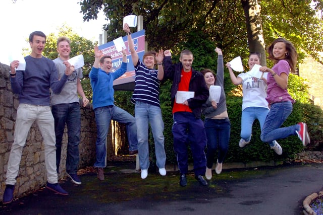 These students were celebrating their A level results at Sunderland High School a decade ago. Recognise them?