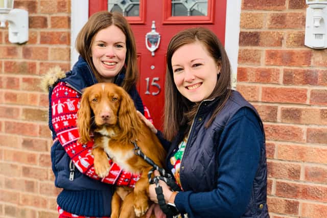 Steph and Laura will be joining in the carolling fun, along with pet dog Reuben