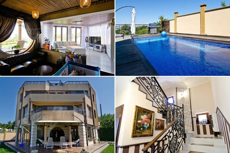You certainly get plenty of bang for your buck in Bulgaria. This luxury three-storey four bedroom home right on the Black Sea coast in Varna is on the market for just £388,279. It has four bedrooms, four bathrooms, a pool, sea views, and a veranda with a hammock for an afternoon nap.