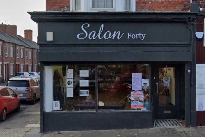 Salon Forty on Stanhope Road in South Shields has a five star rating from 21 reviews.