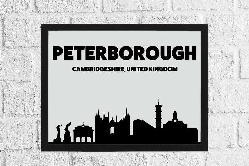 Soak up the Peterborough skyline with this beautiful handmade print from PrintsWithPersonality. Prices start from £6.50, depending on size, and can be bought from Etsy or directly from the website. bit.ly/3bG9yeu