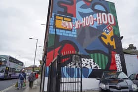 A new mural by Marcus Method, advertising Domino's Pizza, on London Road, Sheffield (pic: Scott Merrylees)