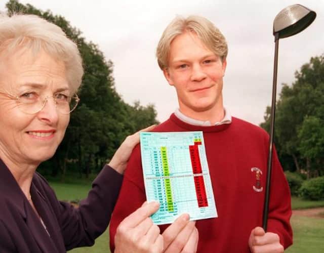Andrew Bradley set a new record at Doncaster Golf Club in 1999.