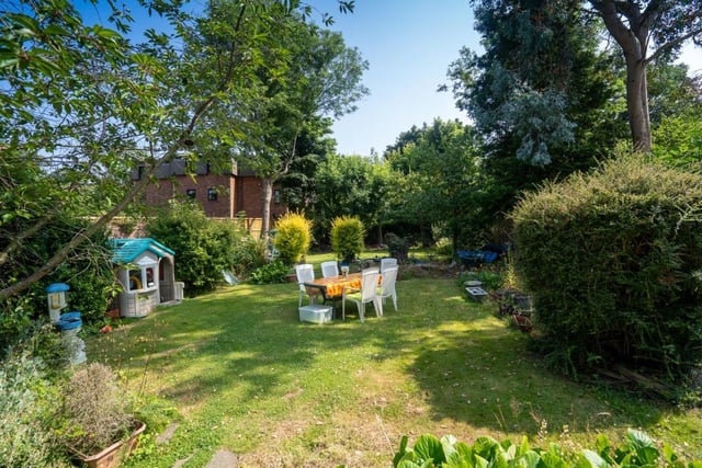 This property has plenty of room in the garden for family BBQ's.