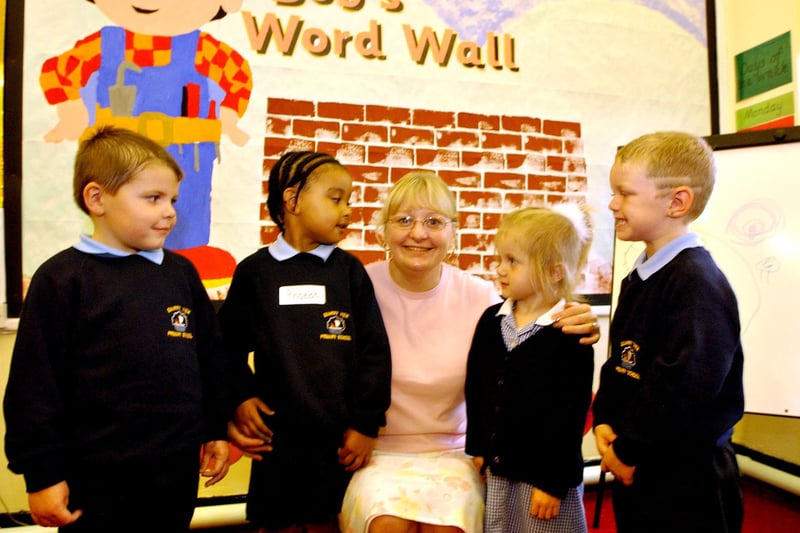 Quarry View reception teacher Yvonne Moore welcomed the new starters in 2004 but do you recognise them?