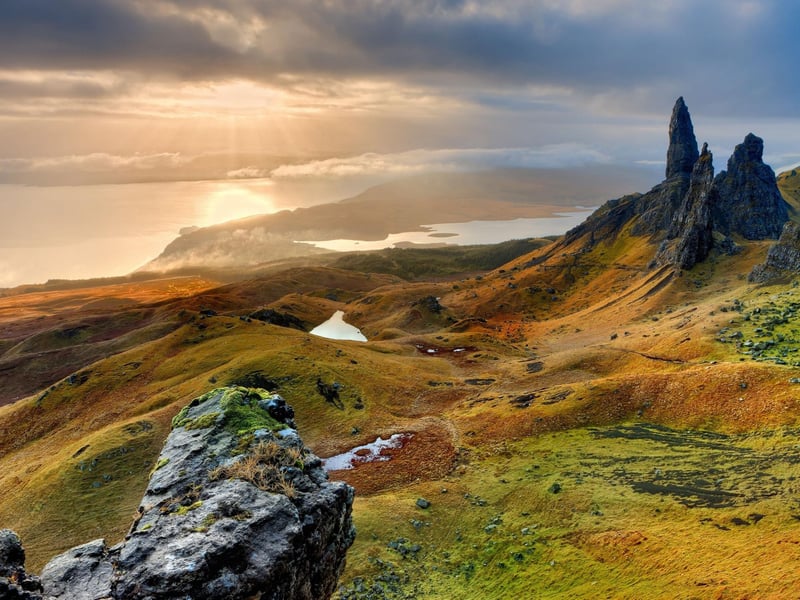 Skye is one of the most breathtaking parts of Scotland to visit. With its iconic landscapes, and almost untouched wilderness, just visiting here alone is an unforgettable adventure. See the dramatic Waternish peninsula, The Storr (pictured), and the magical Fairy Pools series of waterfalls. You can tie this in with a trip to Mull or perhaps to the Outer Hebrides - one epic route is from Ullapool to Lewis, Harris, Skye, the Uists, Eriskay, Barra, all the way back to Oban (£42pp).