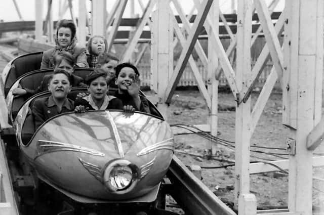 A view of the popular Mad Mouse in the 1950s. Photo from Hartlepool Museum Service.