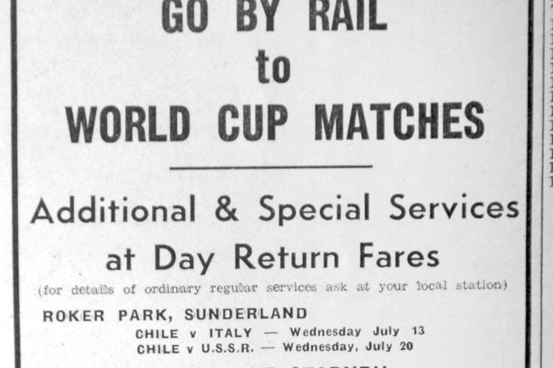Some good advice in the paper on how to get to the 1966 World Cup matches.