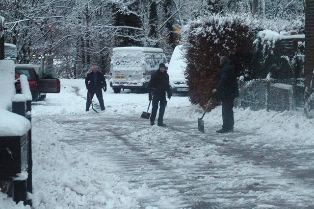 The long walk in to work in Sheffield in early December 2010