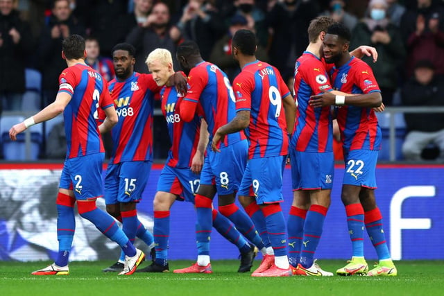 Palace will take this in Patrick Vieira’s first season as a Premier League manager. The South London club finished 13th last term.