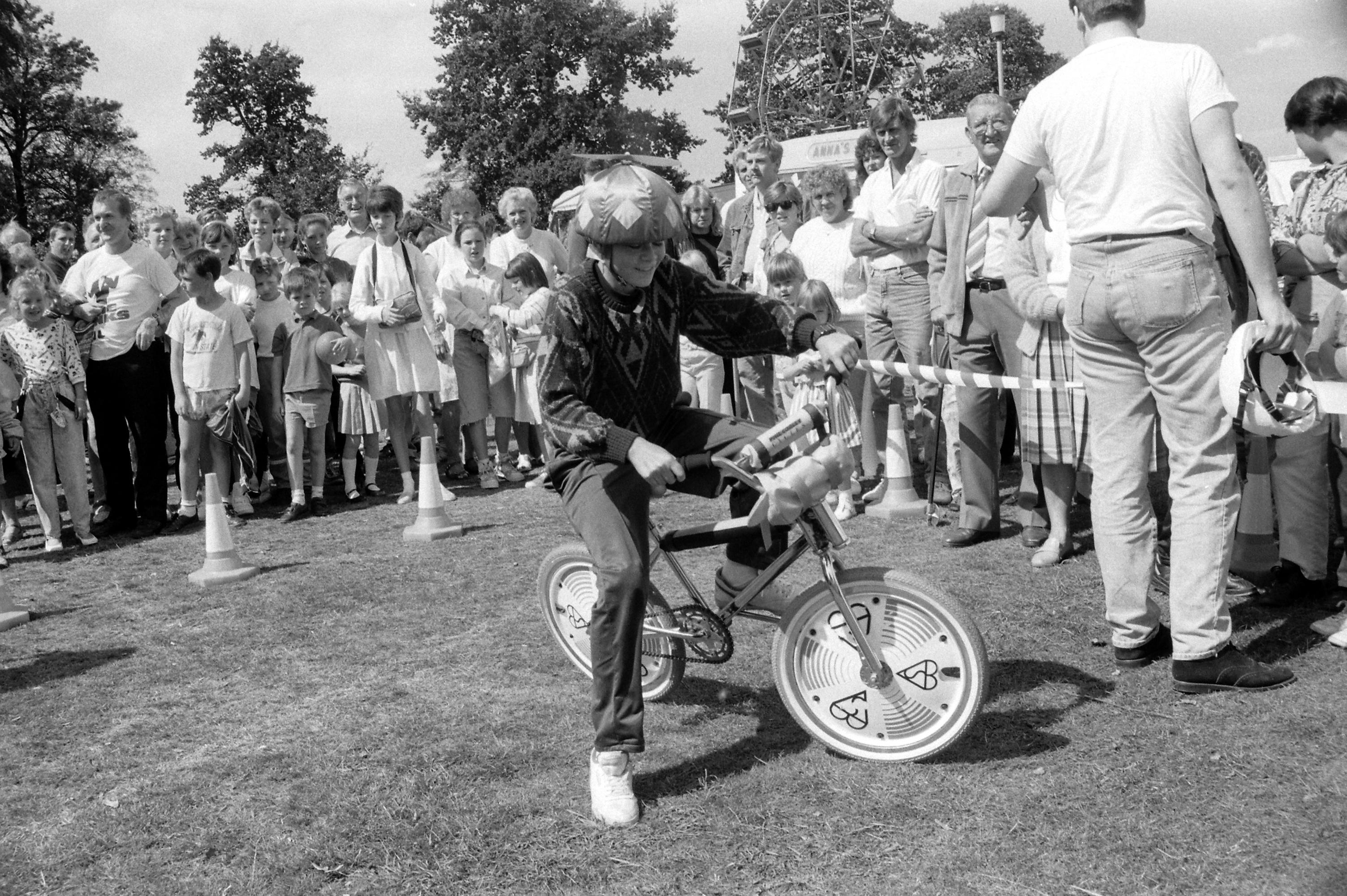 Every year there were those bikes which went left when you turned right. 
I could never master it - could you?