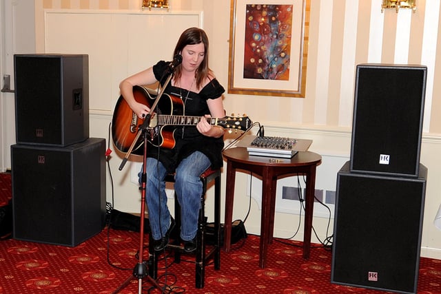 Lynzy Moutter, winner of our 'Voice of Fife'; competition - and one half of the Coaltown Daisies - performed a live set at our tabloid launch (Pic: Walter Neilson)