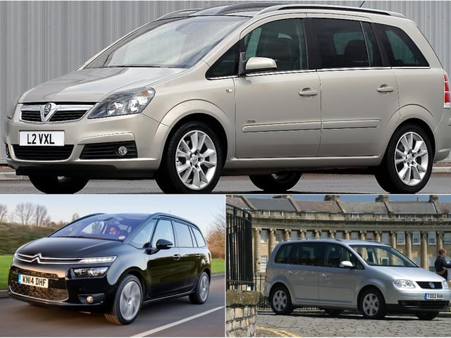 The larger of Vauxhall's family SUVs doesn't last as well as its smaller stablemate, with the big Citroen and VW's mid-sized model showing similar levels of fragility. 
Vauxhall Zafira Tourer (2008 - 2015) 60.6%; Citroen Grand C4 Picasso (2014 – present) 61.7% ; Volkswagen Touran (2003 - 2015) 63.3%