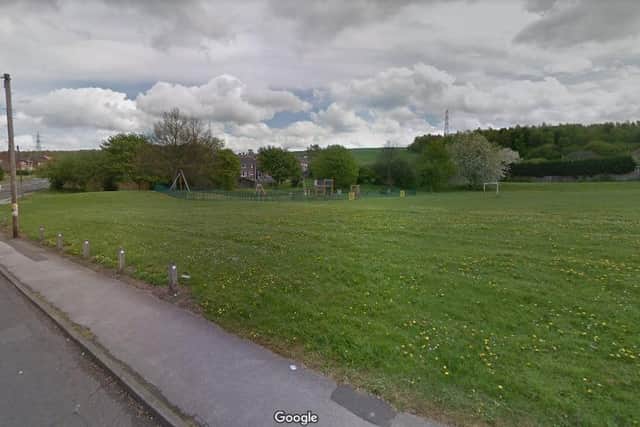 Children as young as 13 are believed to have attacked an 11-year-old on playing fields near Well Lane, Treeton. PIcture: Google
