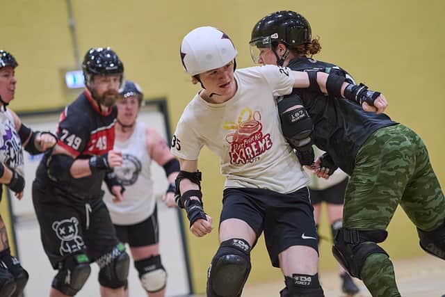 Tom Halsall, 17, from Upperthorpe, now hoping to take part in his second roller derby World Cup in July. Photo: Life Through Argo's Lens