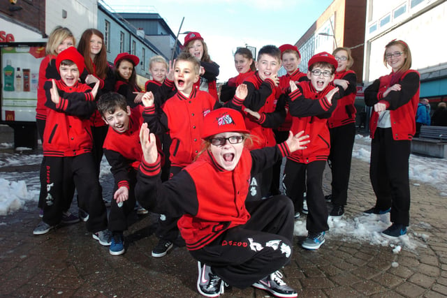 Ellie Hall, 11,  front, with fellow members of the Dance JAM street dance group seven years ago. Does this bring back happy memories?