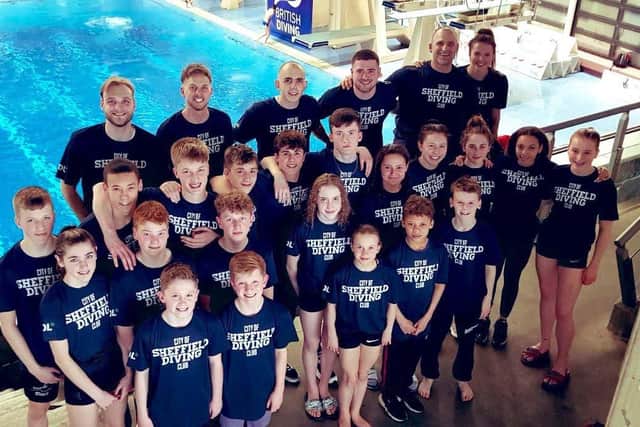 Sheffield Diving Junior Elite Team at Ponds Forge in 2019 – Won Top Team.
