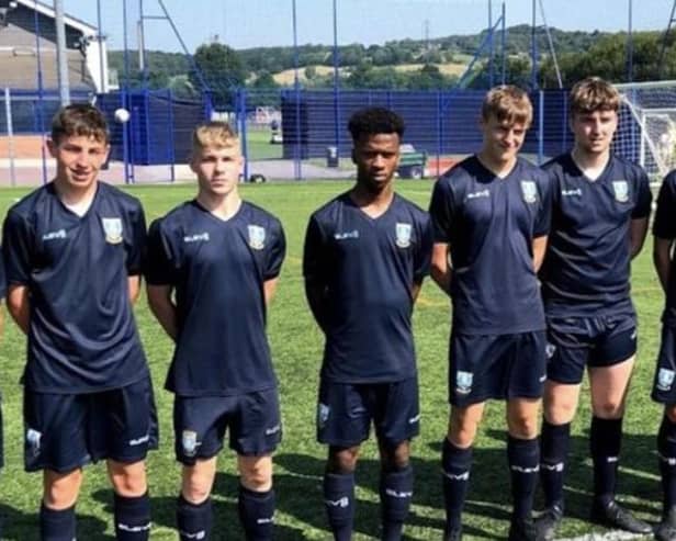 Former Sheffield Wednesday prospect Luke Hall (third from left) has signed at Matlock Town having spent time at Guiseley.