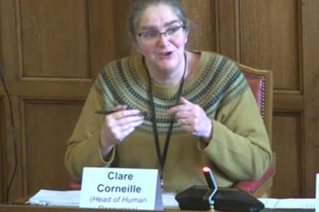 Clare Corneille, head of human resources at Sheffield Council.