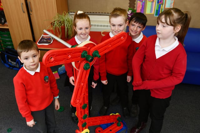 Pupils were given kits to build windmills