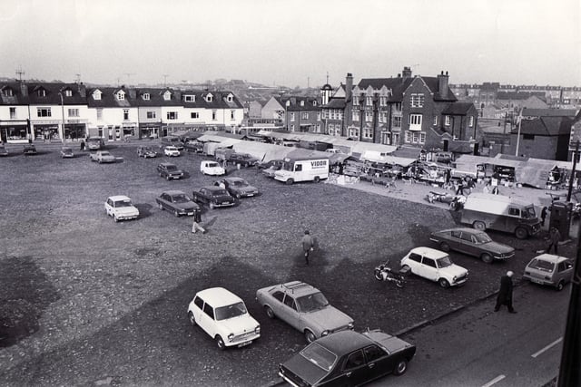 A view of the market place in 1975