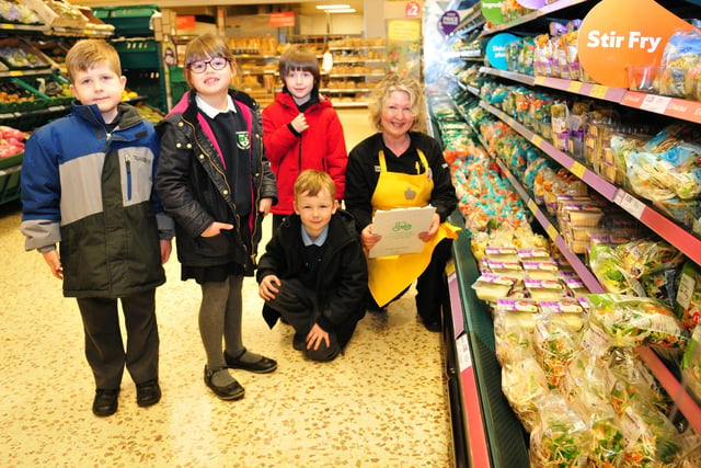 Recognise anyone in this visit by pupils to Tesco six years ago?