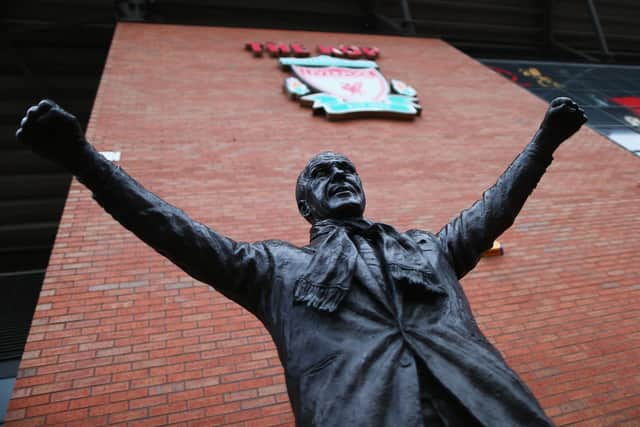 The statue of former Liverpool manager Bill Shankly outside Anfield, where Sheffield United travel tonight: Clive Mason/Getty Images
