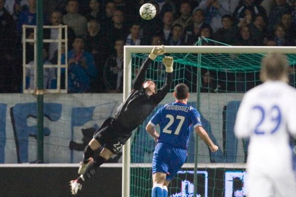 The goalkeeper made a huge contribution to a 2-2 draw against Auxerre at the Stade L'Abbe-Dechamps - including a stunning double-save to keep Rangers in it.