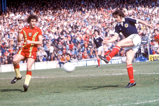 The former Leeds and Manchester United striker is among a select band of players to have scored in three World Cup finals tournaments. His goal against Czechoslovakia in 1973 also sealed Scotland's place at the event for the first time in 16 years. There are more talented players outside the top 10 but Jordan's commitment was unmatched and he was a firm favourite with the Tartan Army, netting 11 goals in 51 caps.