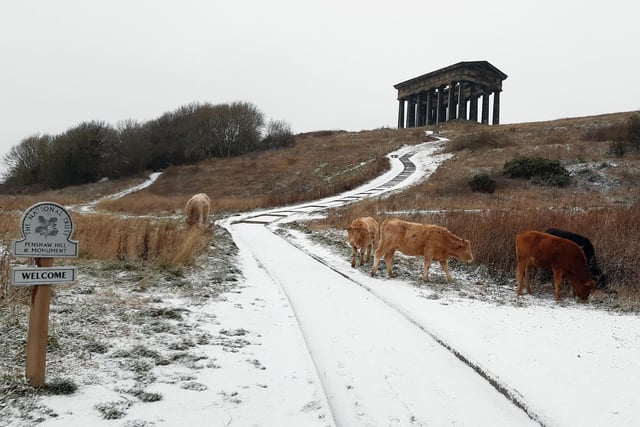 A yellow weather warning for snow and sleet was put in place across the region.