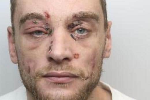 Pictured is Daniel Greenwood, aged 30, of Guest Street, at Hoyland, Barnsley, who has been sentenced to 14 months of custody after he pleaded guilty to two counts of breaching a restraining order.