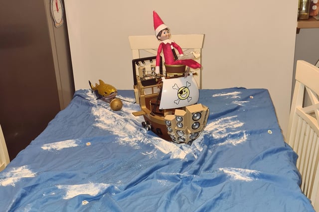 Toni McCloy said: "Our Elf went looking for treasure across the sea."