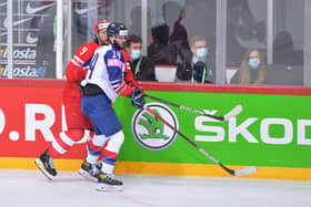 Liam Kirk playing in GB colours. Picture: Dean Woolley