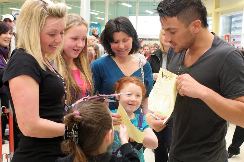 Peter Andre drew the crowds when he visited Chesterfield's Tesco superstore to plug his new album in 2010. Can you remember his first visit to town when he sang his debut chart hit Mysterious Girl at the Aquarius nightclub in the mid-1990s?