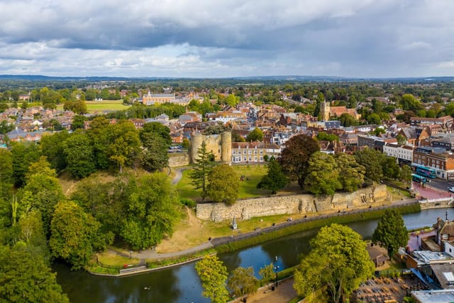 Tonbridge in Kent is at the higher end of the scale for housing, with average prices of 453,687. The market town has an old English feel, with idyllic manor houses and a picture-perfect castle.